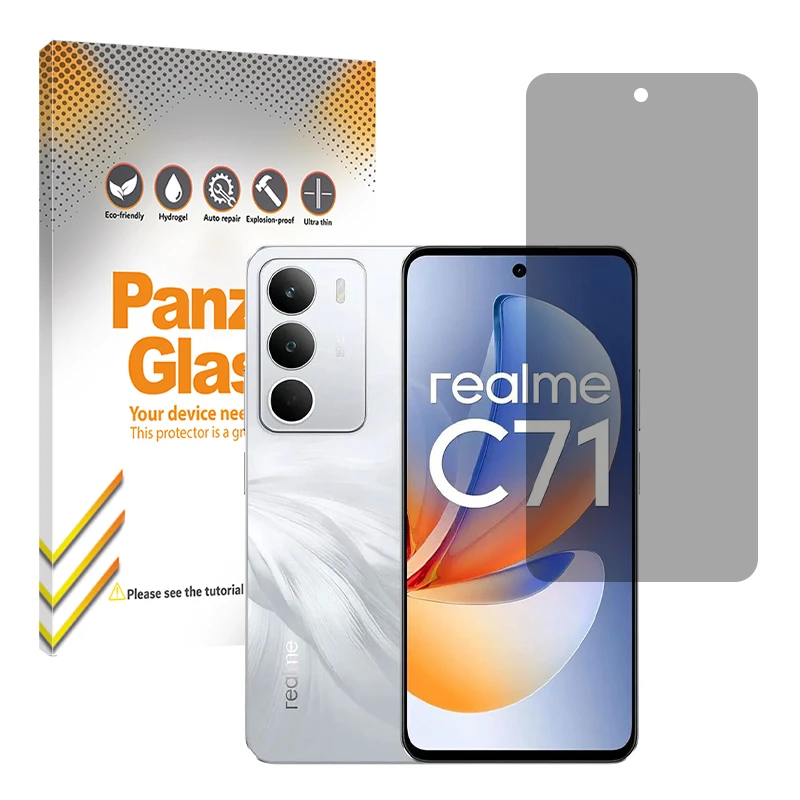 محافظ صفحه نمایش حریم شخصی پنزر گلس مدل Resistant مناسب برای گوشی موبایل ریلمی C71