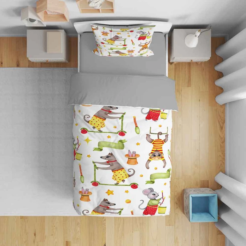 سرویس روتختی نوپه هوم مدل حیوانات T5983 یک نفره 5 تکه