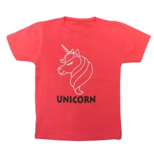 تی شرت بچگانه مدل یونیکورن اسپرت رنگ قرمز