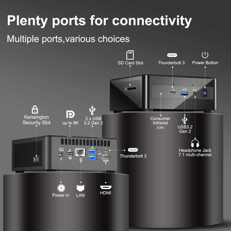 کامپیوتر کوچک اینتل مدل NUC11PAHi70Z-16-2-128