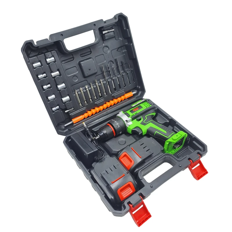 عکس شماره 4 : مجموعه 29 عددی دریل چکشی شارژی باس مدل 36vf کد 2