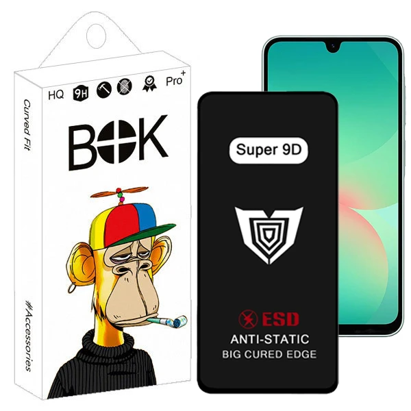 محافظ صفحه نمایش فول بوک مدل Super 9D Guard مناسب برای گوشی موبایل سامسونگ galaxy a16 / a26