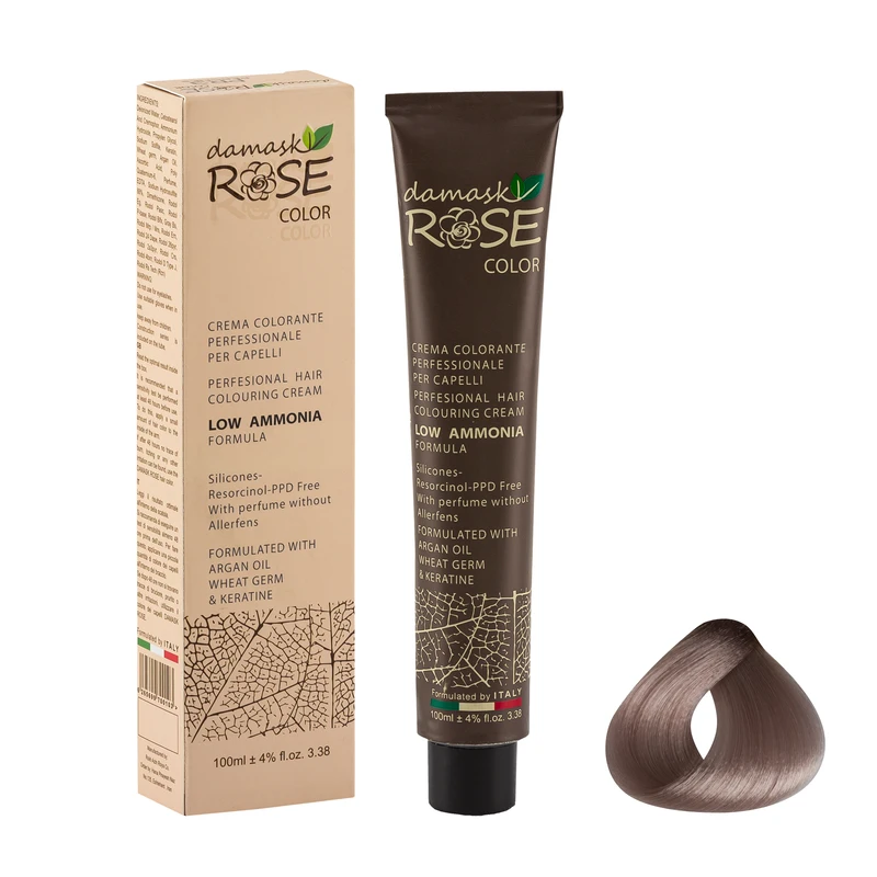 رنگ مو داماسک رز شماره 9/54 حجم 100 میلی لیتر رنگ بلوند کاراملی خیلی روشن