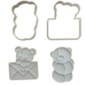 کاتر شیرینی مدل خرس 53 بسته 4 عددی