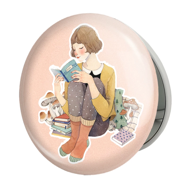 آینه جیبی خندالو طرح کتاب مدل تاشو کد 25849 