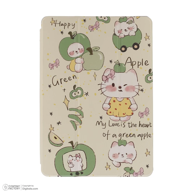 کیف کلاسوری دی کیس مدل Happy مناسب برای تبلت سامسونگ Galaxy Tab S9 FE-10.9 Inch