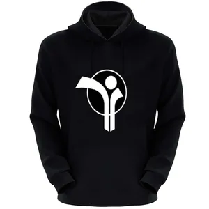 هودی مردانه مدل لوگو S139 رنگ مشکی