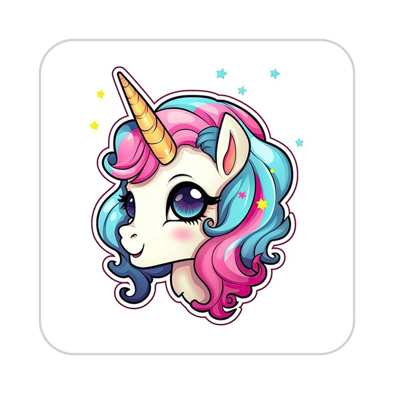 زیر لیوانی کاکتی طرح اسب تک شاخ و یونیکورن مدل mp30519