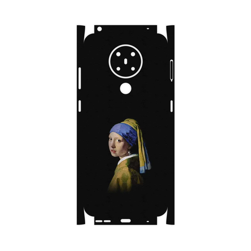 برچسب پوششی ماهوت مدل Girl with a Pearl Earring of Vermeer-FullSkin مناسب برای گوشی موبایل نوکیا 5.3