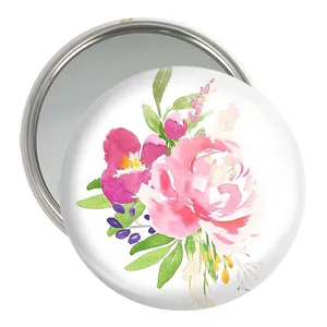 آینه جیبی خندالو مدل گل  کد 5471