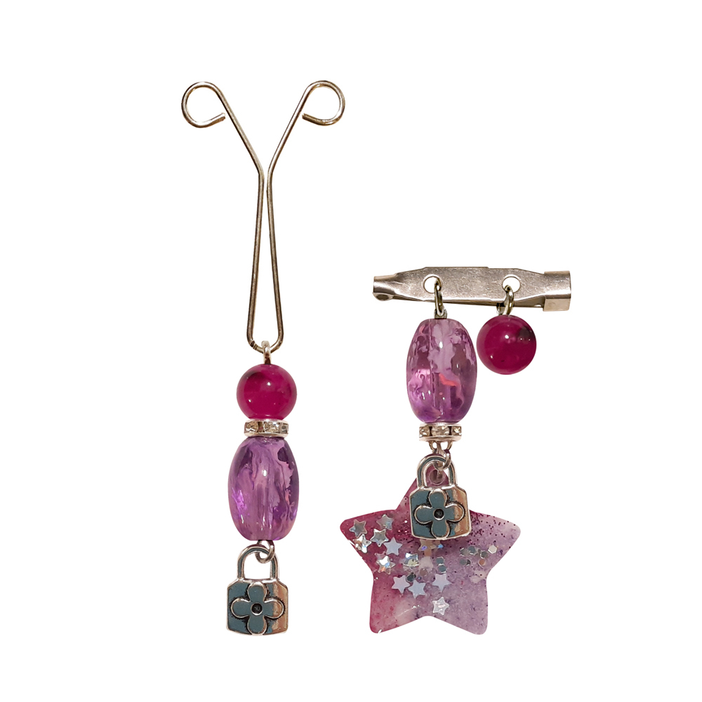 ست سنجاق سینه و گیره روسری  کد PM578