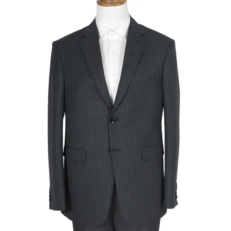 کت و شلوار مردانه مدل دیپلمات رگولار فیت یقه انگلیسی کد 210183 رنگ ذغالی