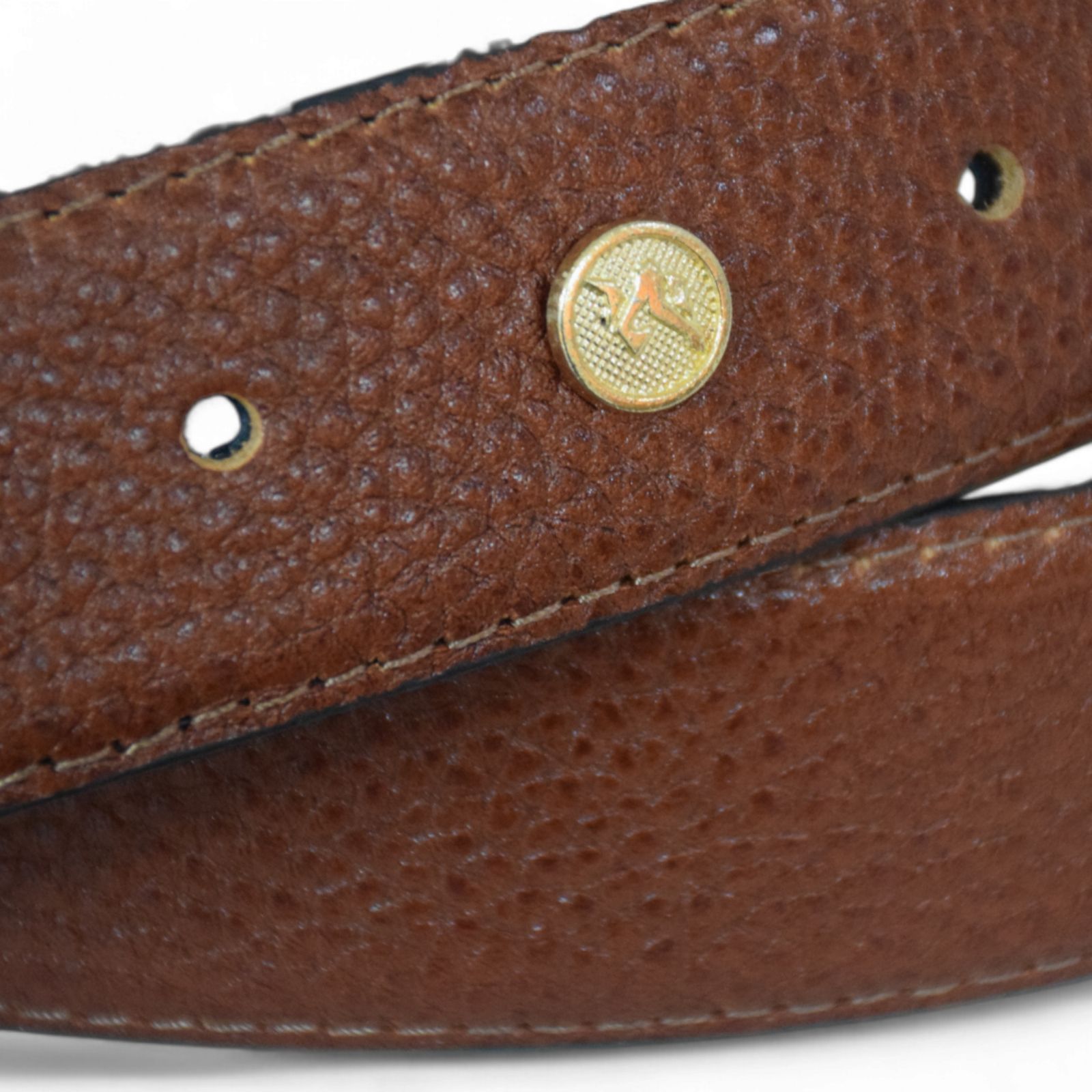 کمربند مردانه چرمیران مدل PB1004 سگک چرخشی - - 4