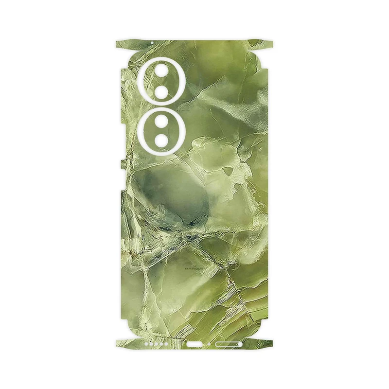 برچسب پوششی ماهوت مدل Green_Crystal_Marble-FullSkin مناسب برای گوشی موبایل آنر 90
