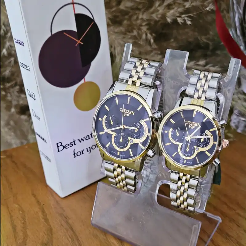 ست ساعت مچی عقربه ای زنانه و مردانه مدل Cit09