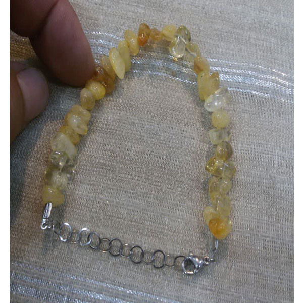 دستبند مدل سنگ طبیعی سیترین دستبند مدل سنگ طبیعی سیترین