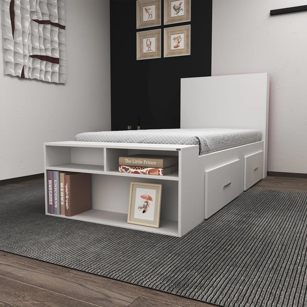 تخت خواب یکنفره اعیان مدل FH295 سایز 90x200 سانتی متر