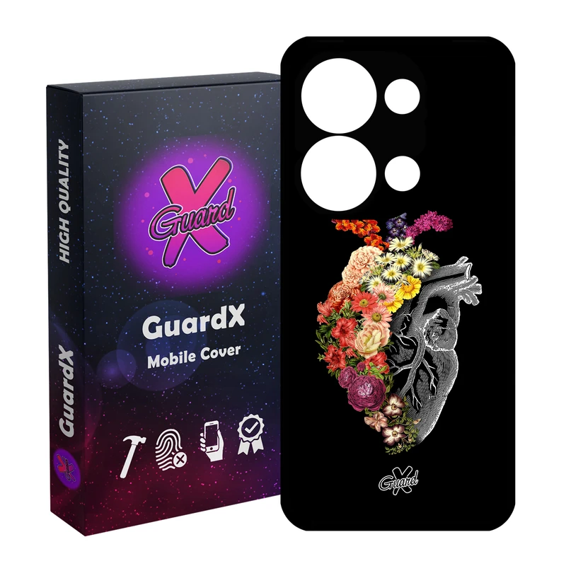 کاور گارد ایکس طرح قلب مدل Glass10216 مناسب برای گوشی موبایل شیائومی Poco X6 5G / Note 13 Pro 5G