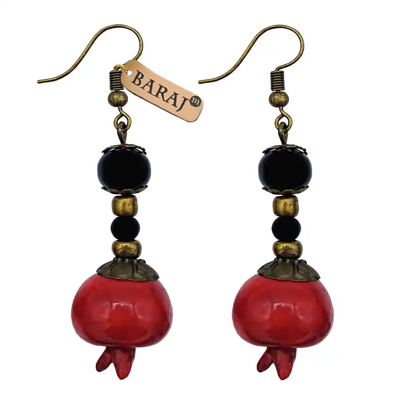 گوشواره زنانه باراج من مدل انار کد A-g1