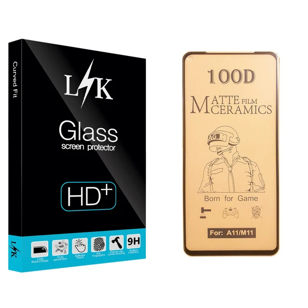 محافظ صفحه نمایش سرامیکی ال کی مدل Hard glass مناسب برای گوشی موبایل سامسونگ Galaxy A11