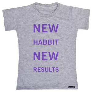 تی شرت آستین کوتاه دخترانه 27 مدل New Habbit کد MH1537