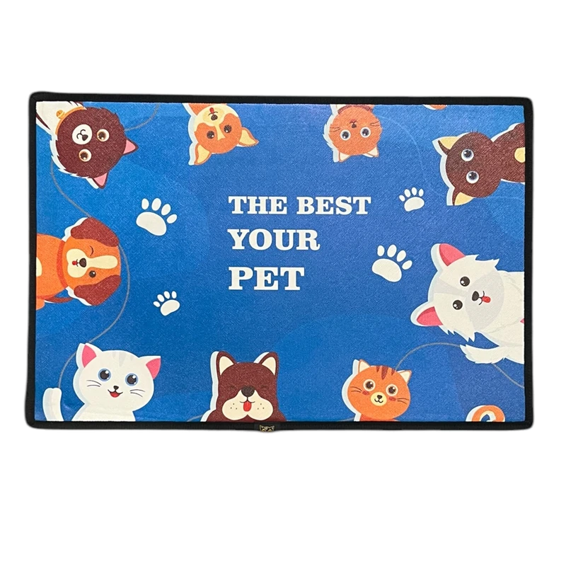 مت زیرانداز ظرف غذا و آب سگ و گربه مدل ch15