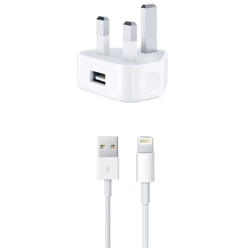 شارژر دیواری  240 ولت مدل 2025 به همراه کابل لایتنینگ 