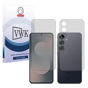 VWK Tough model matte screen protector suitable for Samsung Galaxy S25 FE mobile phone along with the back protector