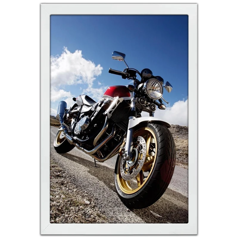 تابلو بکلیت طرح موتور سنگین هوندا سی بی HONDA CB1300 مدل W-po1957 فریم سفید