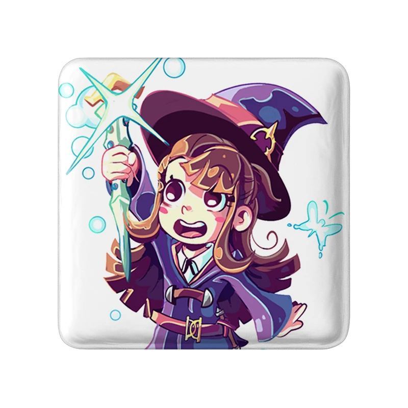 مگنت خندالو طرح اکو انیمه جادوگران کوچک Little Witch Academia  مدل مربعی کد 22959
