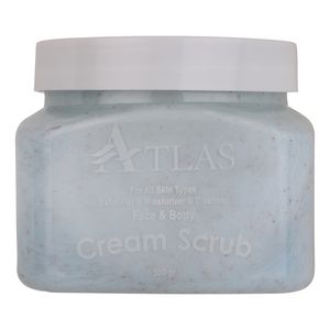 کرم اسکراب اطلس مدل A-001 مناسب انواع پوست وزن 500 گرم