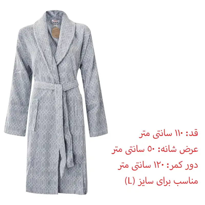 سرویس حوله پالتویی مردانه 3 تکه ازدیلک مدل OZ45X