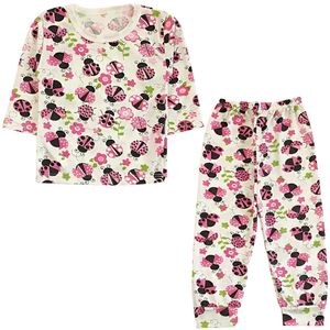 ست تی شرت آستین بلند و شلوار راحتی نوزادی مدل کفشدوزک کد 4133