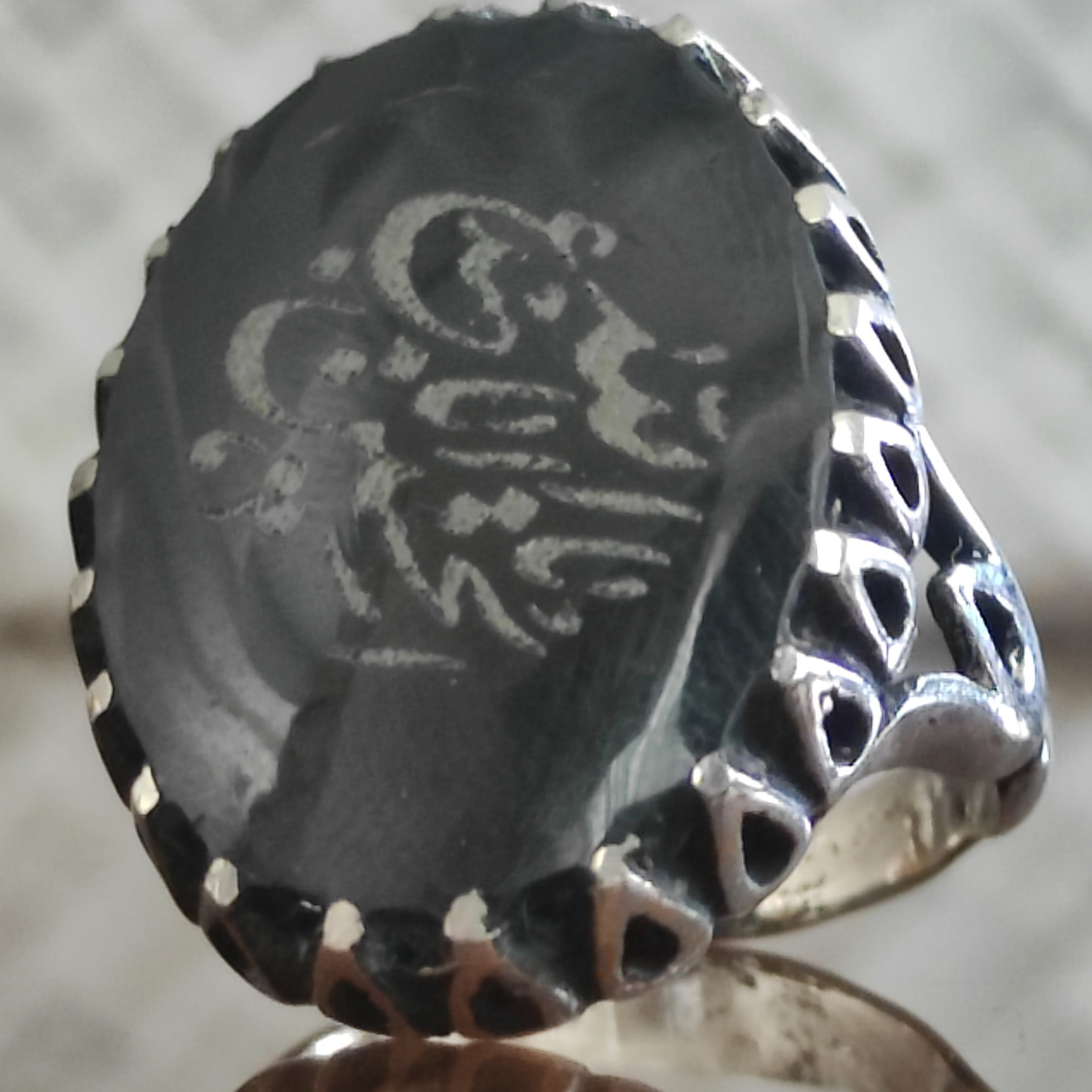 انگشتر مردانه مدل GL172 طرح یا ابا عبدالله الحسین