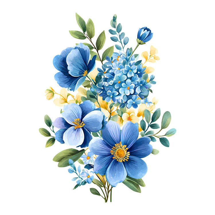 استیکر پارچه و لباس پاد آفرین مدل کارتونی طرح گل کد S6035