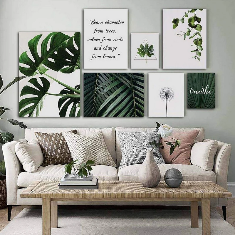 تابلو شاسی بکلیت طرح دکوراتیو خانه و قاصدک مدل SH-281 مجموعه 7 عددی