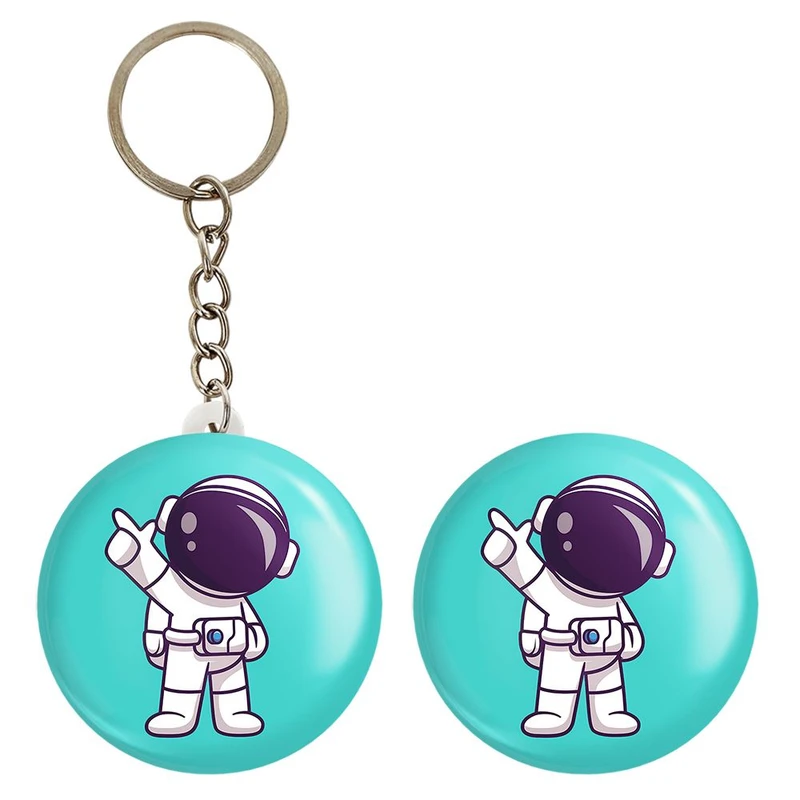 پیکسل خندالو مدل فضانورد کد 25122 به همراه جاکلیدی