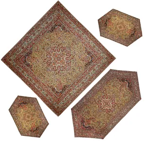 ست 4 تکه رومیزی ترمه مدل هفت سین کد KM4-4