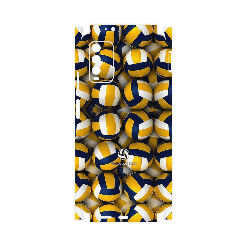 برچسب پوششی ماهوت مدل Volleyball-FullSkin مناسب برای گوشی موبایل شیائومی Redmi Note 9 4G