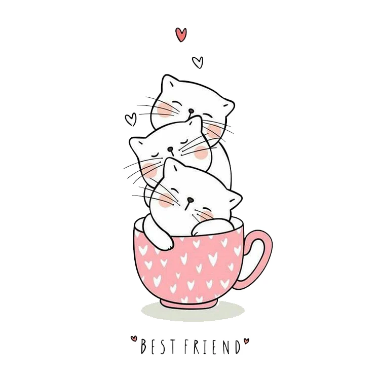 استیکر پارچه و لباس پاد آفرین مدل گربه کیوت کد 501