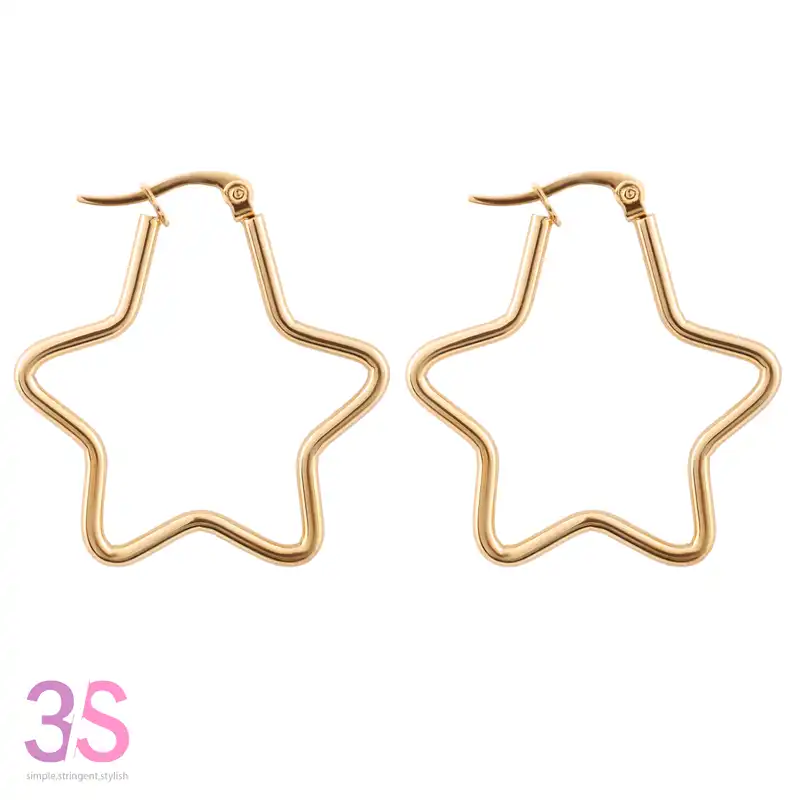 گوشواره زنانه طرح ستاره کد 1267