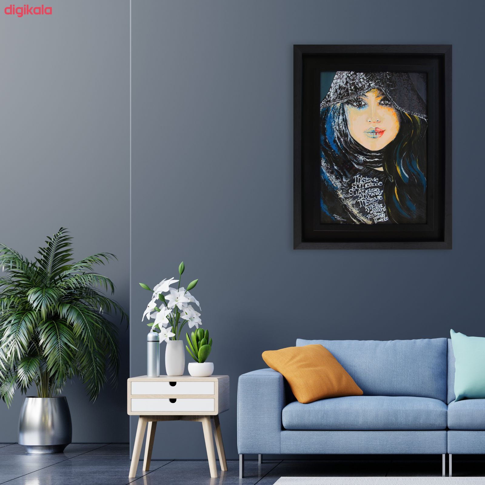 تابلو نقاشی مدل چهره خویشتن کد s1