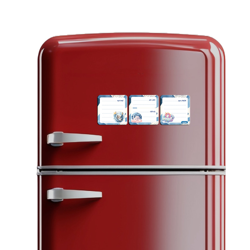 تخته وایت برد لاژید مدل برنامه ریزی سایز 9X9 سانتی متر مجموعه 3 عددی