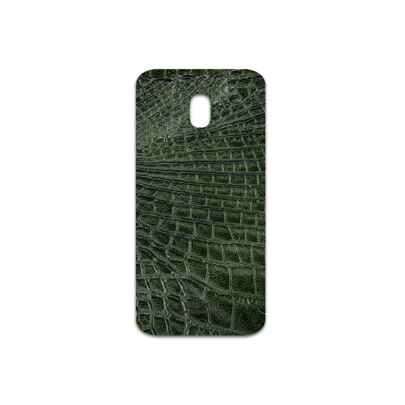 برچسب پوششی ماهوت مدل Green-Crocodile-Leather مناسب برای گوشی موبایل سامسونگ Galaxy J3 2017