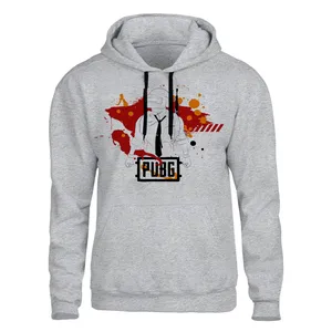 هودی مردانه مدل pubg کد Bz46 رنگ طوسی