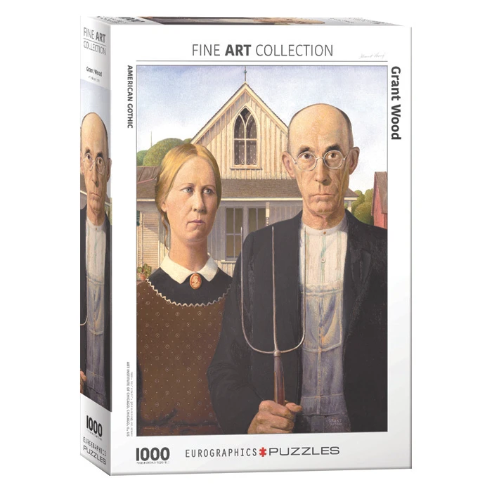 پازل 1000 تکه یوروگرافیکس پازلز مدل American Gothic كد 5479-6000