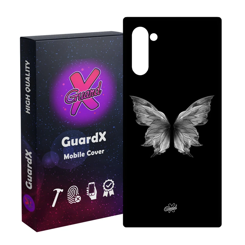 کاور گارد ایکس طرح پروانه مدل Glass10697 مناسب برای گوشی موبایل سامسونگ Galaxy Note 10