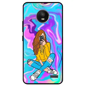 Megafone Girly 7592 Cover For Motorola Moto E4