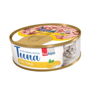 کنسرو گربه پتالپین مدل نچرال طعم مرغ و انبه وزن 100 گرم