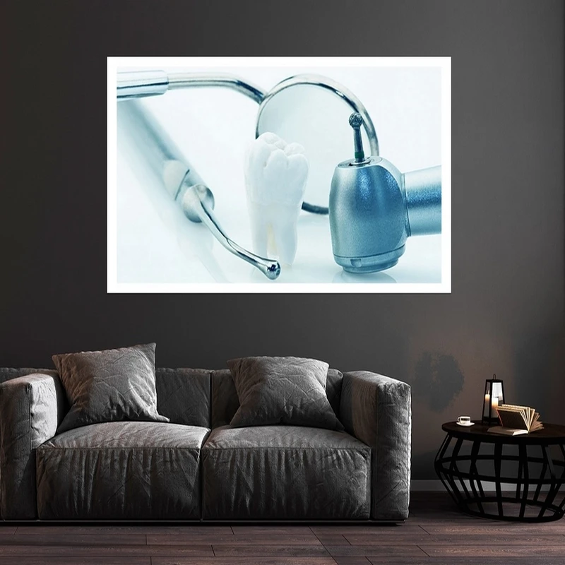 تابلو بکلیت طرح دندان و دندانپزشکی مدل قاب شاسی w-s9451